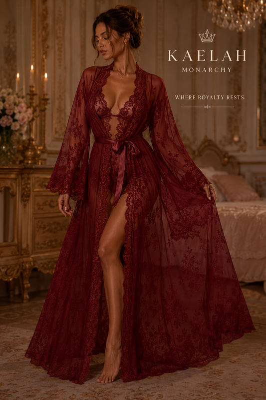 LACE LONG ROBE