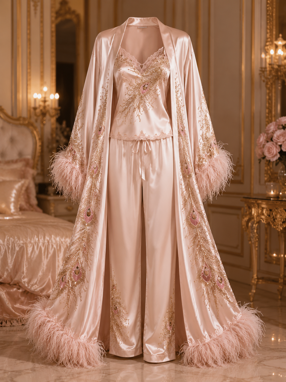 SATIN PAJAMA SET