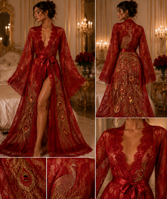 LACE LONG ROBE