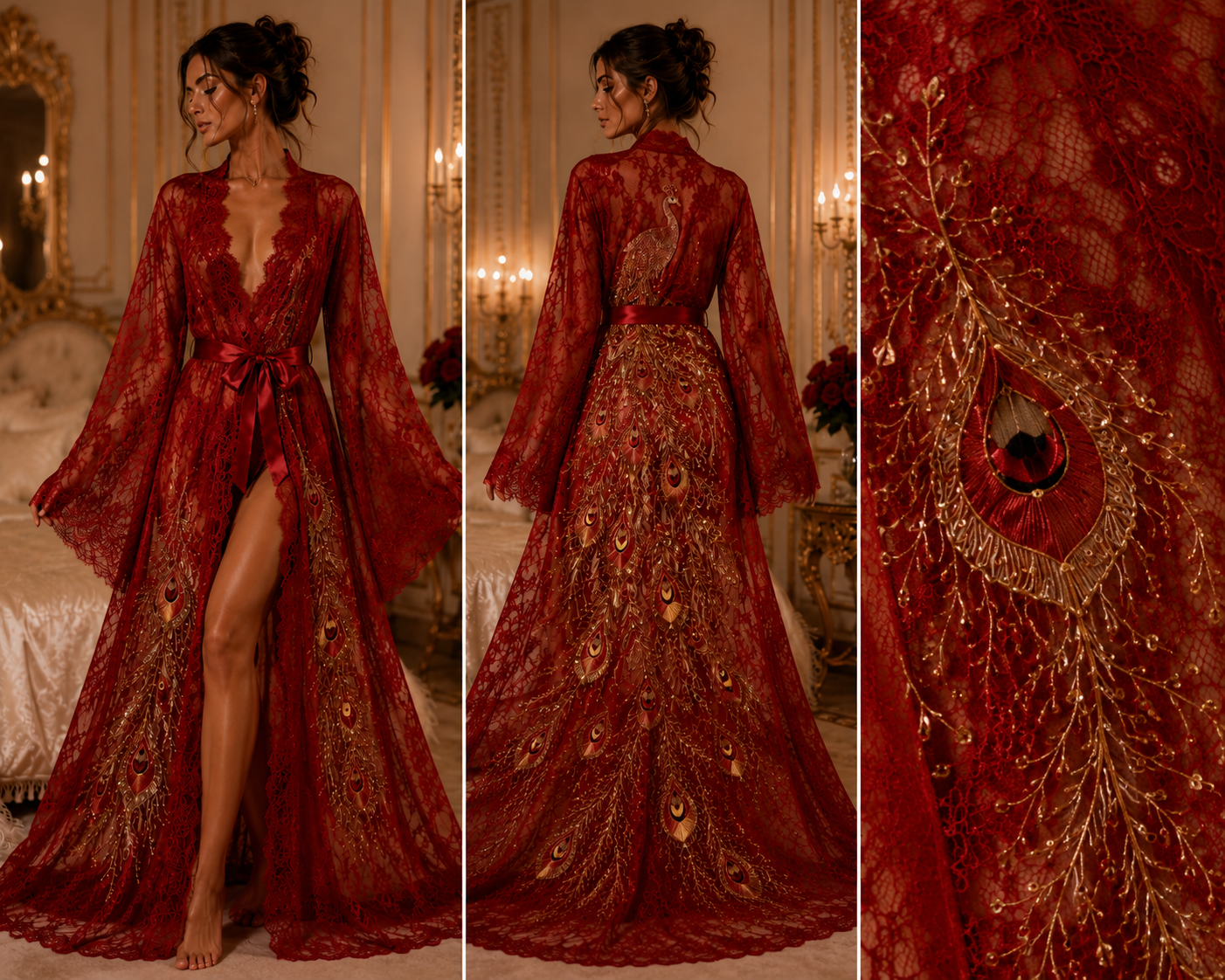 LACE LONG ROBE