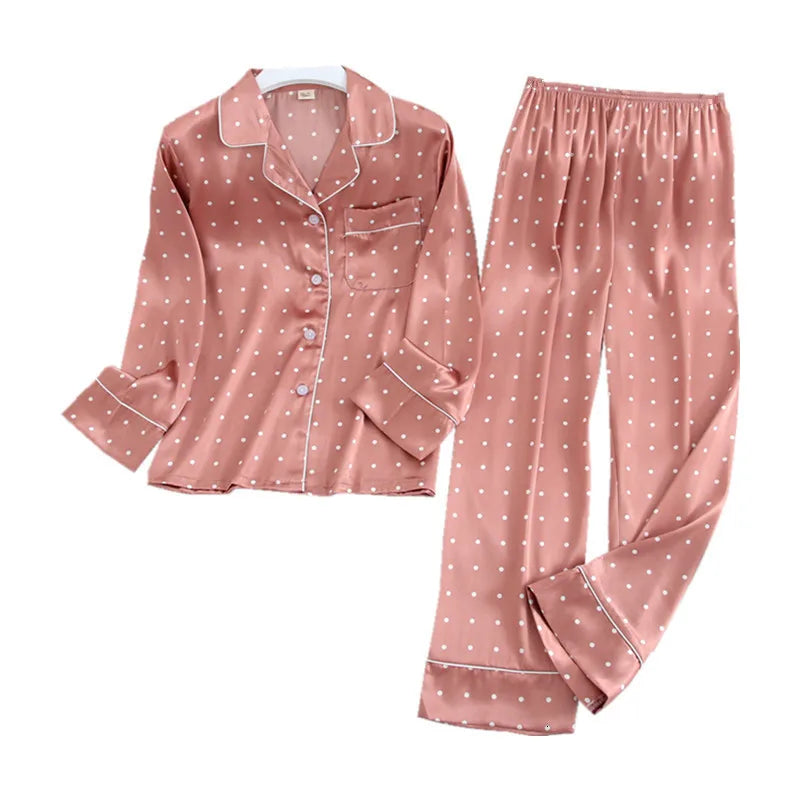 KAELAH Lisacmvpnel Long Sleeve Ice Silk Long Sleeve Trousers