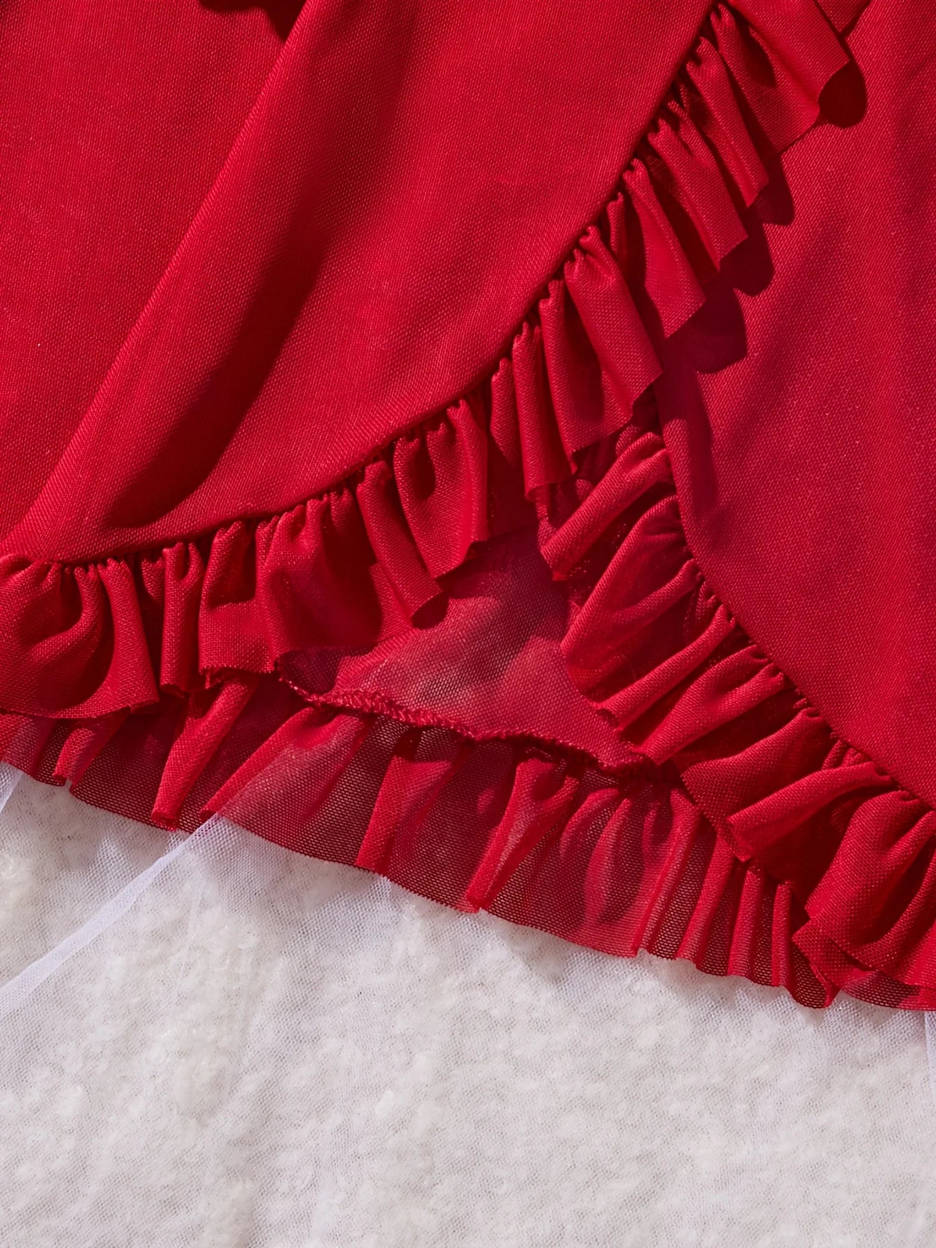 KAELAH Sexy Lace Lingerie Set for Women, Red Hot Sleepwear Nightdress