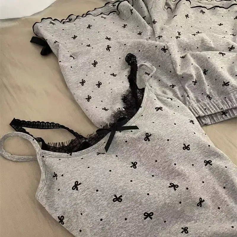 KAELAH Spark Summer Suit Set Trousers Sets Sleepwear