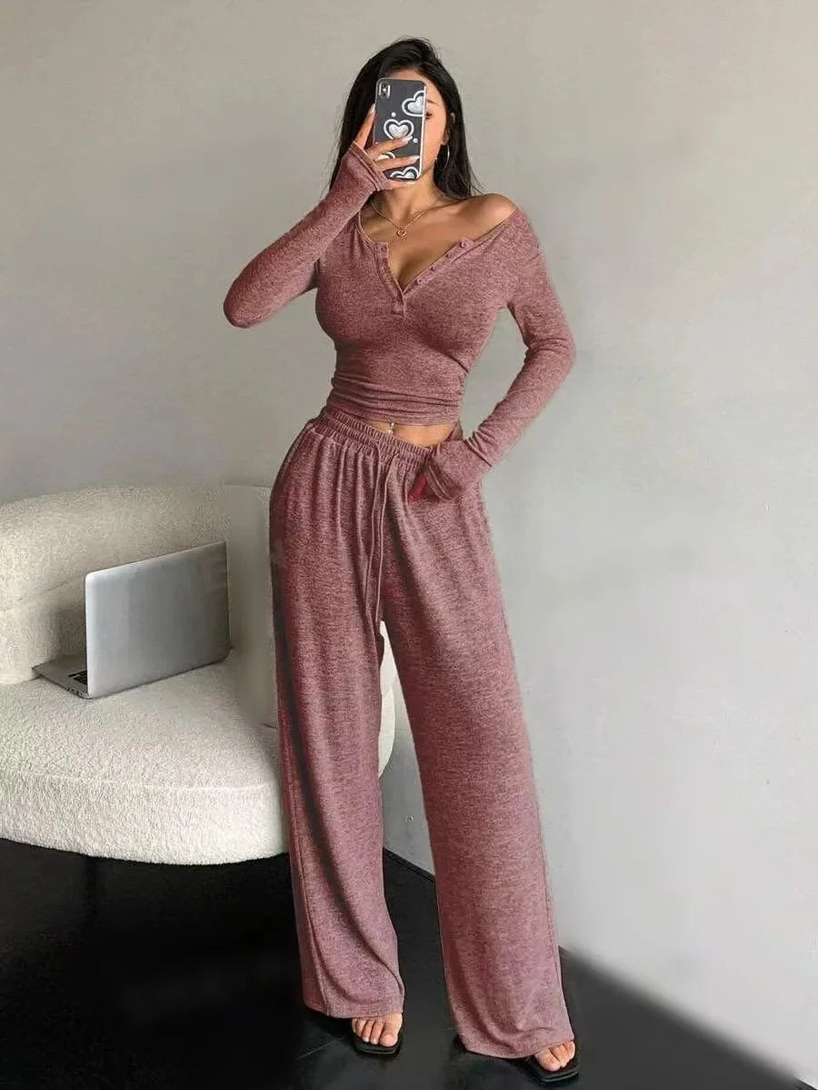 KAELAH Icon Bodycon Comfortable Home Queen V-neck Sleepwear Summer