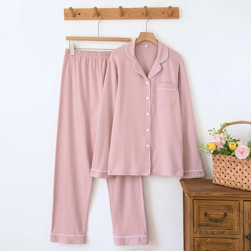 KAELAH 1 color cotton thick PajamaThick sleepwear Long Sleeved Pants