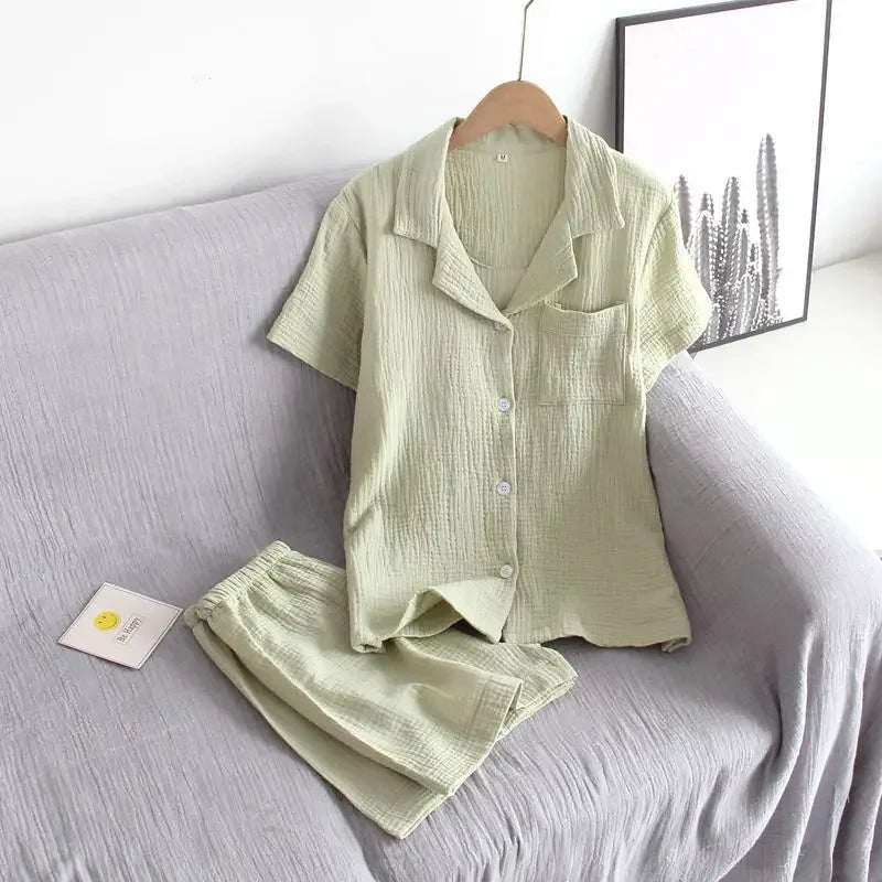 KAELAH Sleeved Casual Pyjama Suit for Women Simple Wear Fashion Style