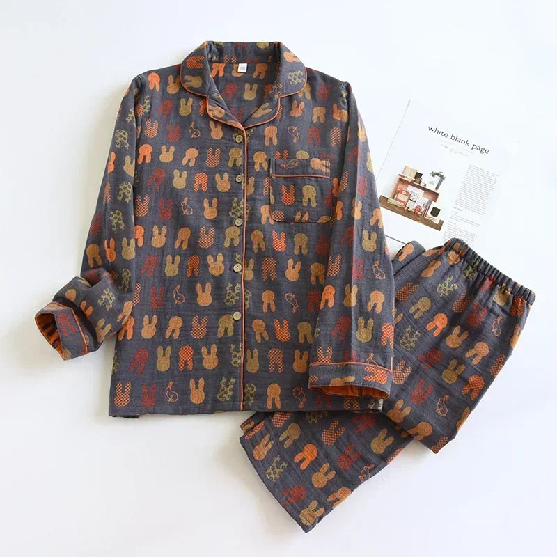 KAELAH spring and autumn color cotton long-sleeved suit jacquard cotton