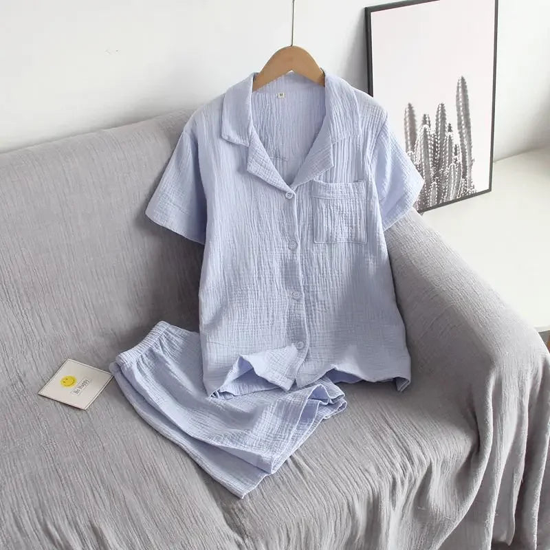 KAELAH Sleeved Casual Pyjama Suit for Women Simple Wear Fashion Style