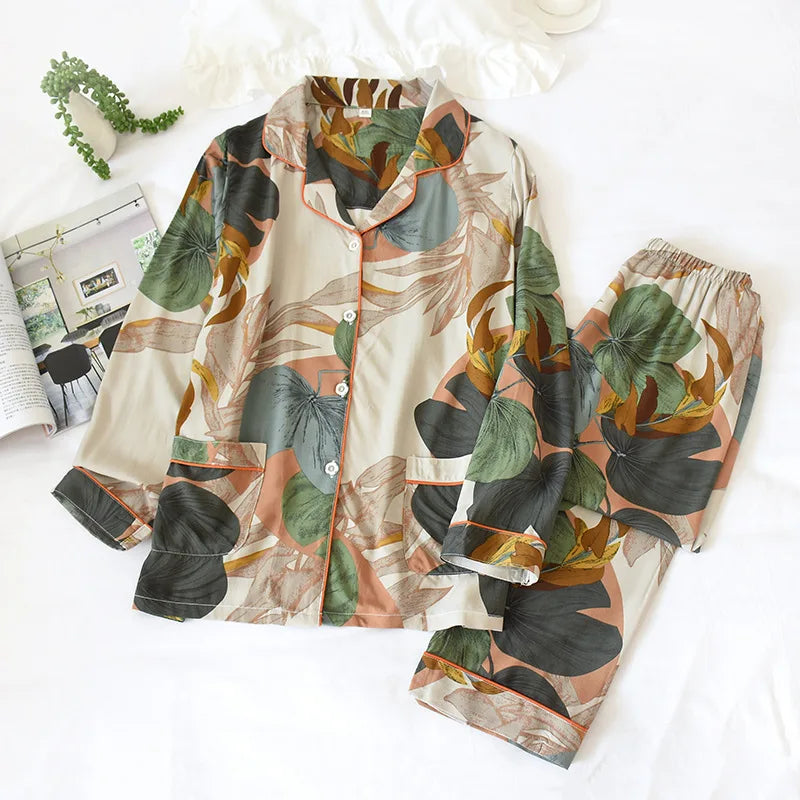 KAELAH 3XL plus size long Sleepwear women's home Nightwear