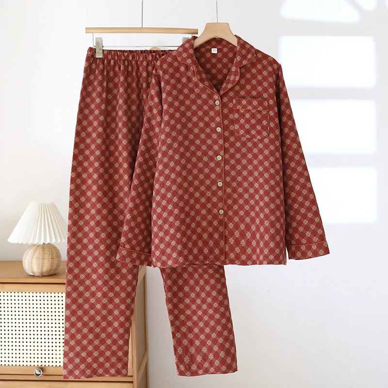 KAELAH spring and autumn color cotton long-sleeved suit jacquard cotton