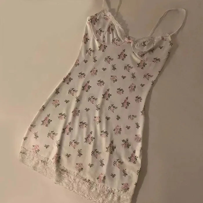 KAELAH Sexy Summer Sleepwear Pure Desire Aesthetic Mini Dress Slims Smooths