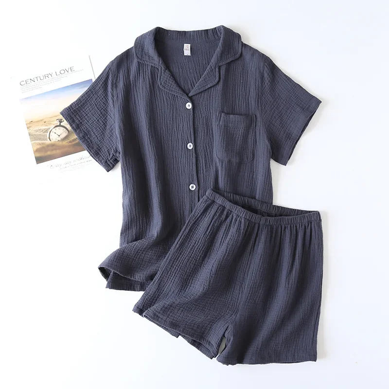 KAELAH Sleeved Casual Pyjama Suit for Women Simple Wear Fashion Style