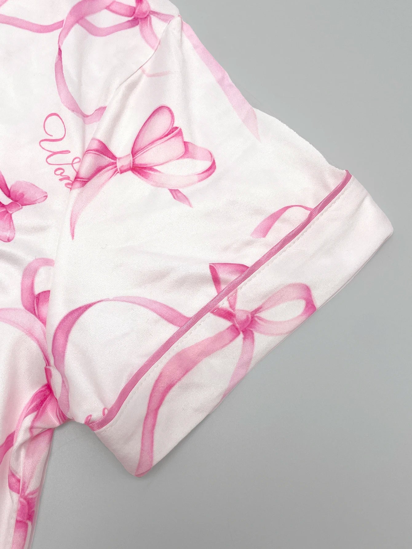 KAELAH Bow Size Spring and Summer Two-Piece Comfortable Tie Print