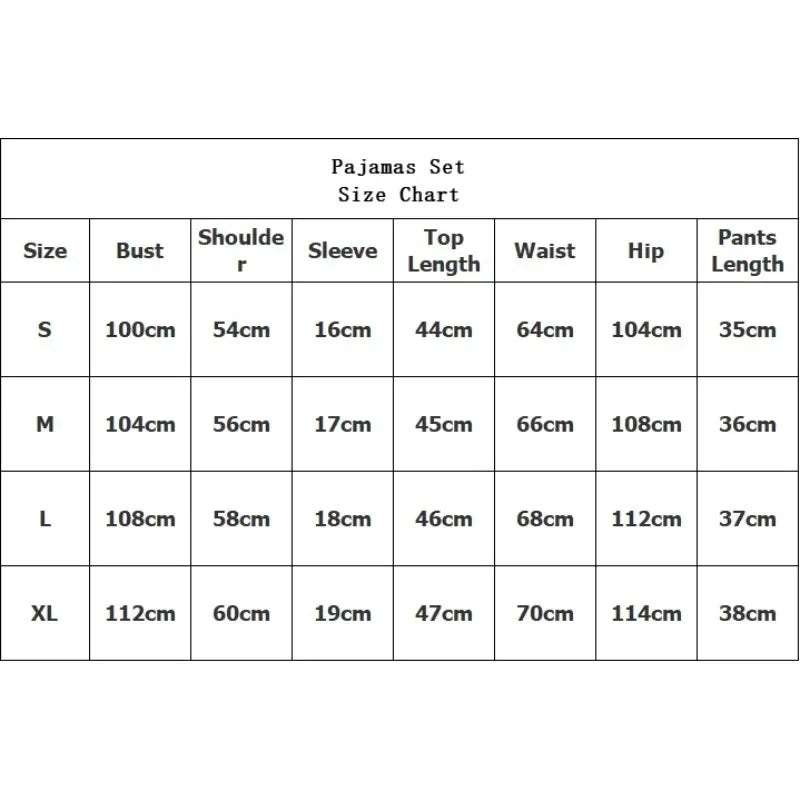 KAELAH Solid Pajamas Set Short Sleeve T-Shirt And Shorts Sleepwear 2 Piece Set